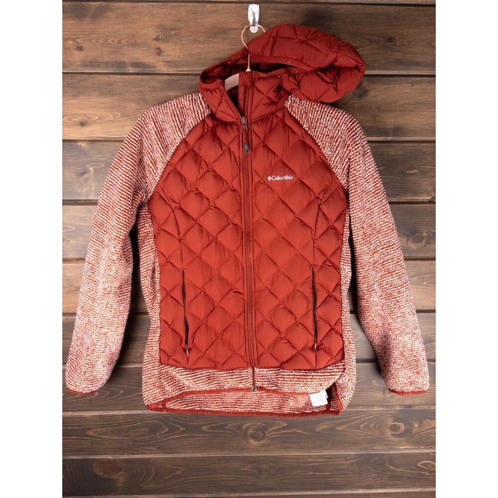 Columbia Arctic Crest Hybrid Full Zip Hooded Jacket Women's Large **FLAWS**